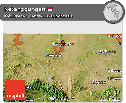 Satellite 3D Map of Ketanggungan