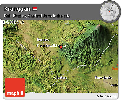 Satellite 3D Map of Kranggan