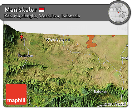 Satellite 3D Map of Maniskaler