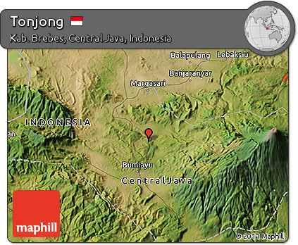 Satellite 3D Map of Tonjong
