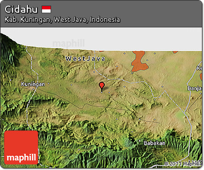 Satellite 3D Map of Cidahu