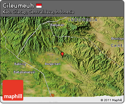 Satellite 3D Map of Cileumeuh
