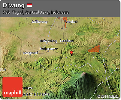 Satellite 3D Map of Diwung