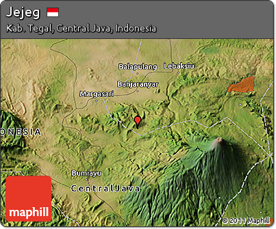 Satellite 3D Map of Jejeg