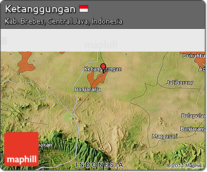 Satellite 3D Map of Ketanggungan