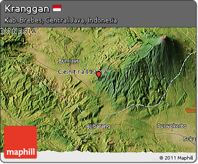 Satellite 3D Map of Kranggan