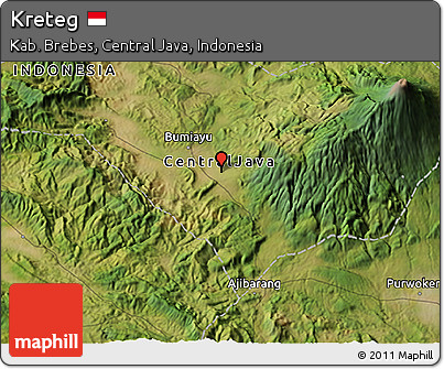 Satellite 3D Map of Kreteg
