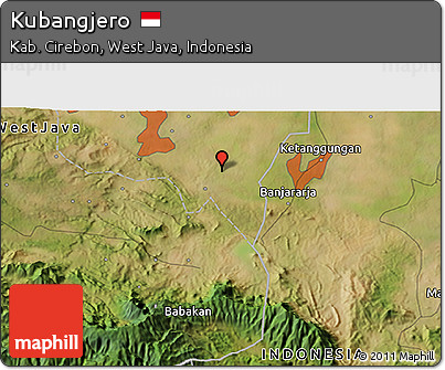 Satellite 3D Map of Kubangjero