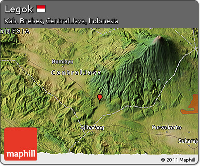 Satellite 3D Map of Legok