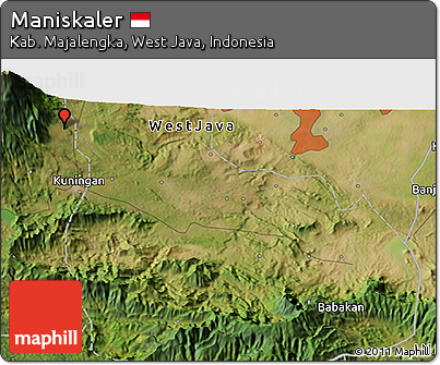 Satellite 3D Map of Maniskaler