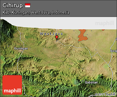 Satellite 3D Map of Cihirup