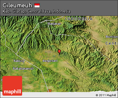 Satellite 3D Map of Cileumeuh