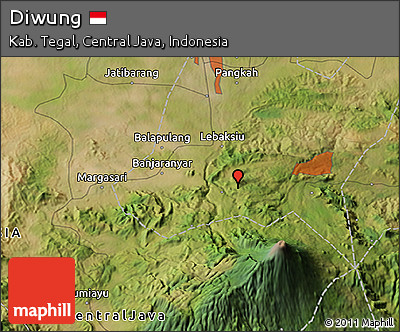 Satellite 3D Map of Diwung