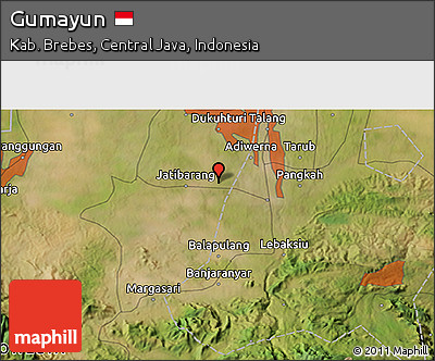 Satellite 3D Map of Gumayun