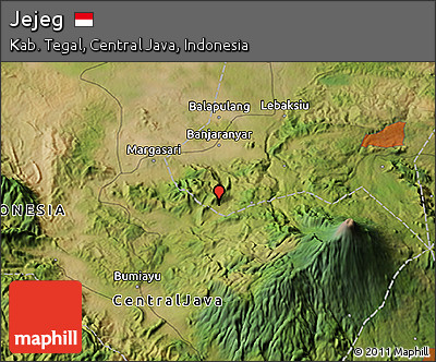 Satellite 3D Map of Jejeg