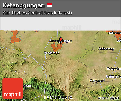 Satellite 3D Map of Ketanggungan