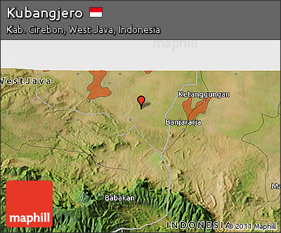 Satellite 3D Map of Kubangjero