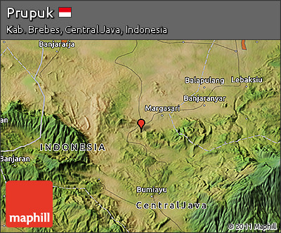 Satellite 3D Map of Prupuk