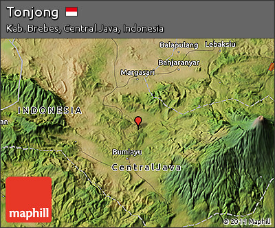 Satellite 3D Map of Tonjong