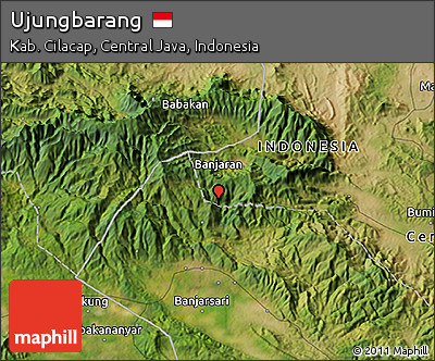 Satellite 3D Map of Ujungbarang