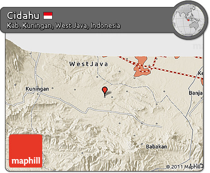 Shaded Relief 3D Map of Cidahu