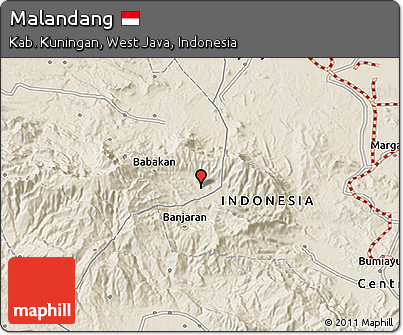 Shaded Relief 3D Map of Malandang
