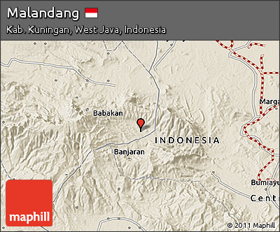 Shaded Relief 3D Map of Malandang