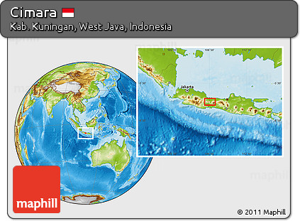 Physical Location Map of Cimara
