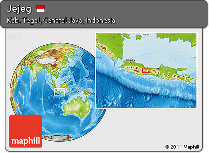 Physical Location Map of Jejeg