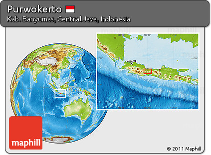 Physical Location Map of Purwokerto