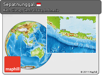 Physical Location Map of Sepatnunggal