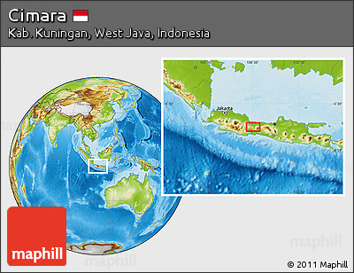 Physical Location Map of Cimara