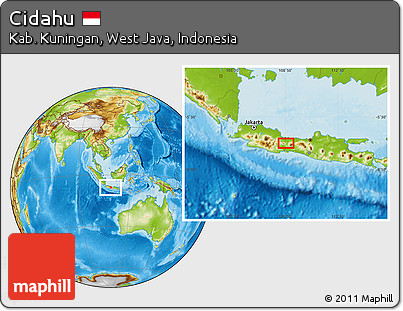 Physical Location Map of Cidahu