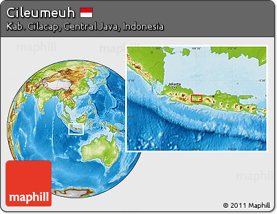 Physical Location Map of Cileumeuh