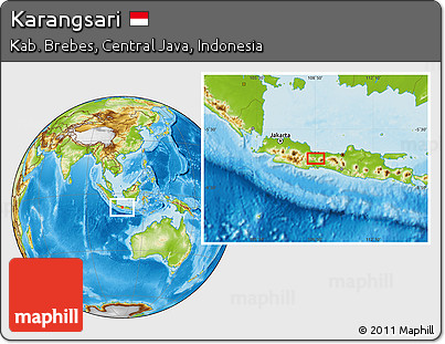 Physical Location Map of Karangsari