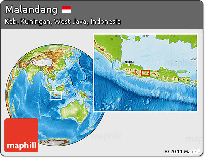 Physical Location Map of Malandang