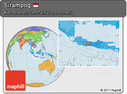 Political Location Map of Sirampog