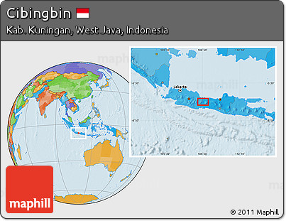 Political Location Map of Cibingbin