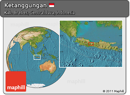 Satellite Location Map of Ketanggungan