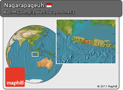 Satellite Location Map of Nagarapageuh