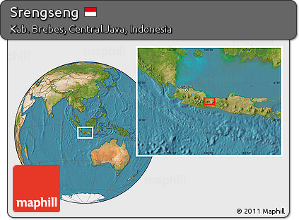 Satellite Location Map of Srengseng