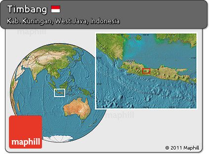 Satellite Location Map of Timbang