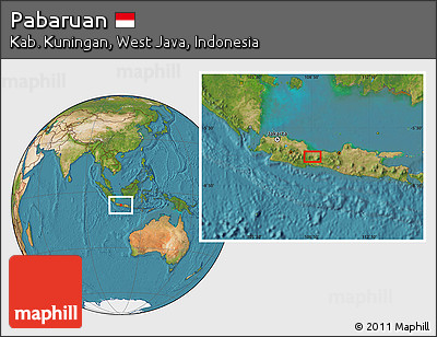 Satellite Location Map of Pabaruan
