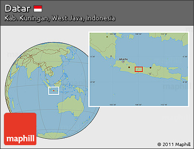 Savanna Style Location Map of Datar