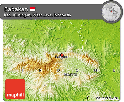 Physical Map of Babakan