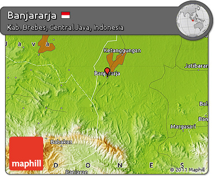 Physical Map of Banjararja