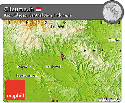 Physical Map of Cileumeuh
