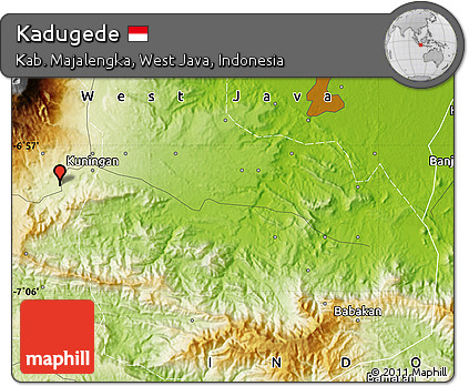 Physical Map of Kadugede