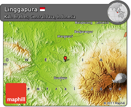 Physical Map of Linggapura
