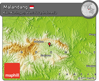 Physical Map of Malandang